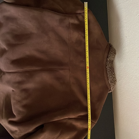 Brown microsuede jacket. Size L.  Weatherproof garment co. brand - Picture 12 of 16